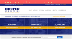 Desktop Screenshot of kosterindustries.com